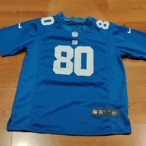 Nike Blue and White Sports N Y Giants Jersey#80 Cruz